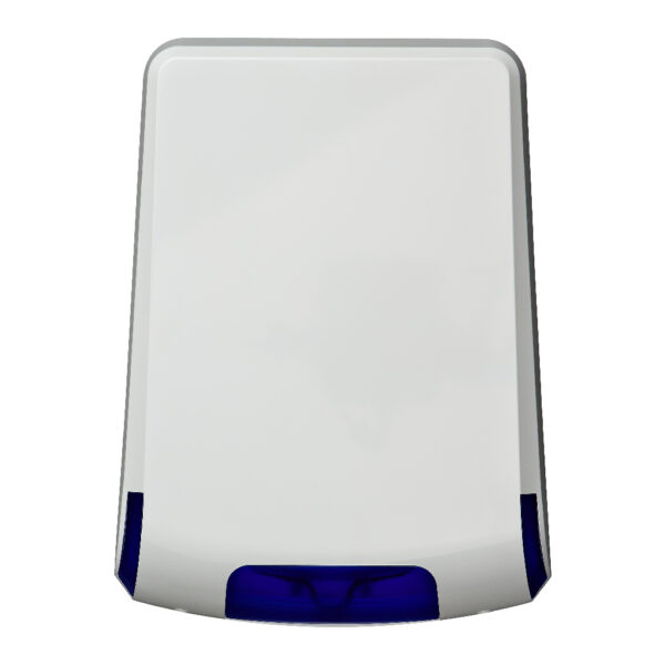 Sirena Exterior Flasch Azul 12V Vertical. Grado 3