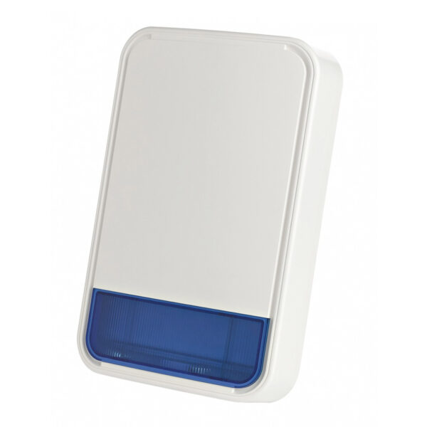 0-102982 Sirena Exterior 110dB con luz estroboscópica. Requiere 2 x pack pilas 103-304742 incl. Grado 2