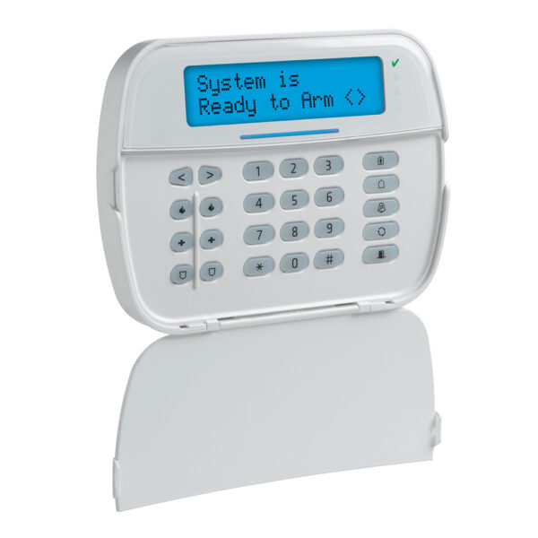 Teclado LCD alfanumérico vía radio bidireccional con lector proximidad PowerSeries Pro. Grado 2