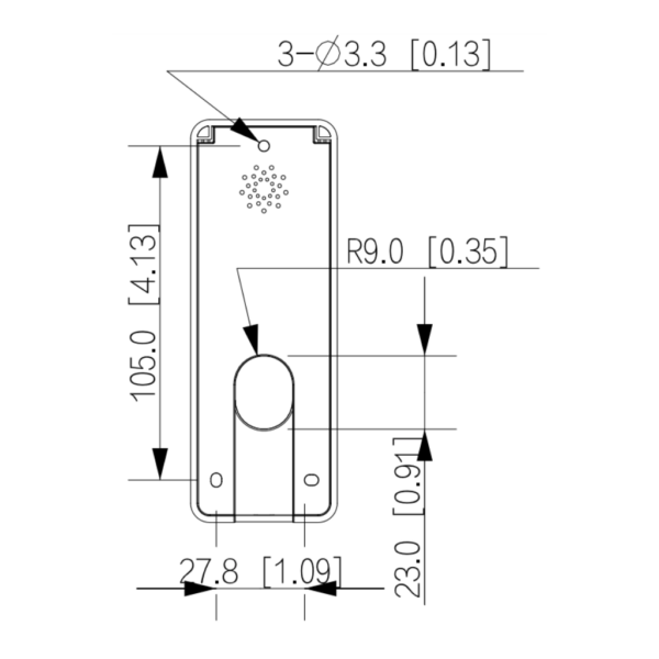 Lector Proximidad Mifare con teclado RS485 Wiegand IP66 - Imagen 3