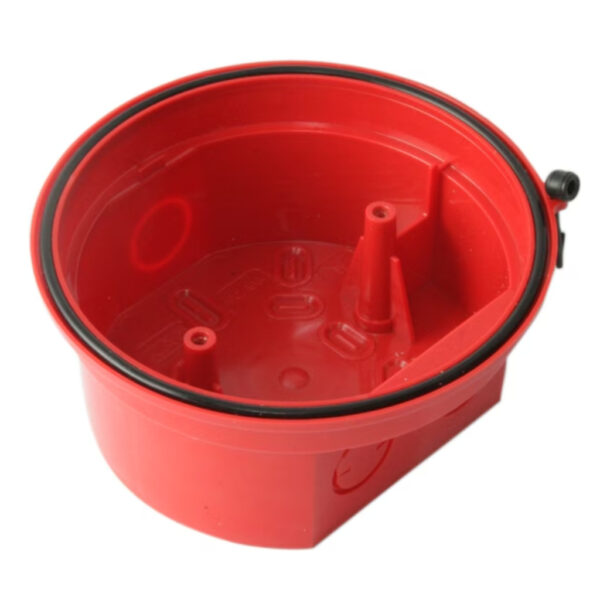 Zócalo IP65 con base alta roja para dispositivos óptico-acústicos. Incl. B501AP - Imagen 2