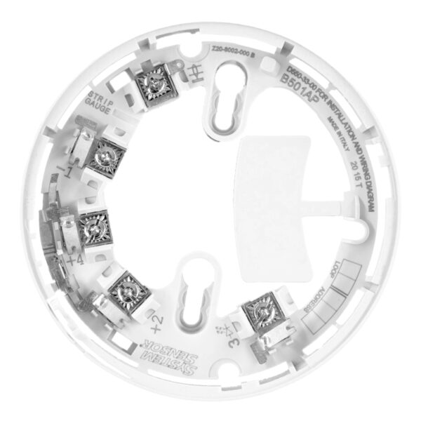 Zócalo IP65 con base alta roja para dispositivos óptico-acústicos. Incl. B501AP - Imagen 3