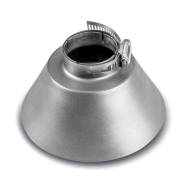 Cono colector y protector de intemperie en acero inoxidable para detectores de gas de tipo 2