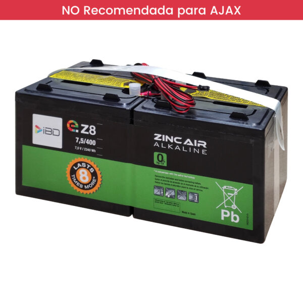 Batería de Zinc-Aire 7.5V-400Ah eZ8 - Imagen 2