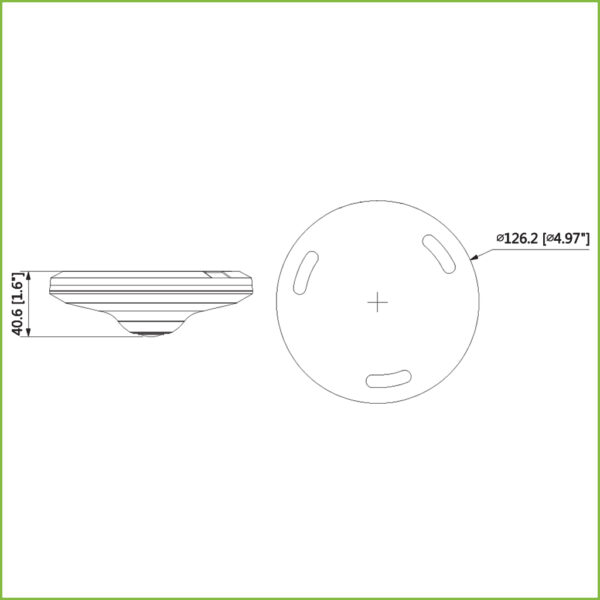 Fisheye HDCVI 5M DN WDR Starlight IR10m 1.4mm MIC - Imagen 2
