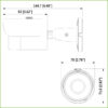 Tubular HDCVI 2M 1080P DN ICR IR30m 0Lux 3.6mm IP67 - Imagen 2