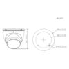 MiniDomo HDCVI 4EN1 2M 1080P Iluminación Dual LED20m/IR20m 2.8mm IP67 MIC - Imagen 2