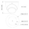 MiniDomo HDCVI 4EN1 2M 1080P Iluminación Dual LED40m/IR40m 2.8mm IP67 MIC - Imagen 2