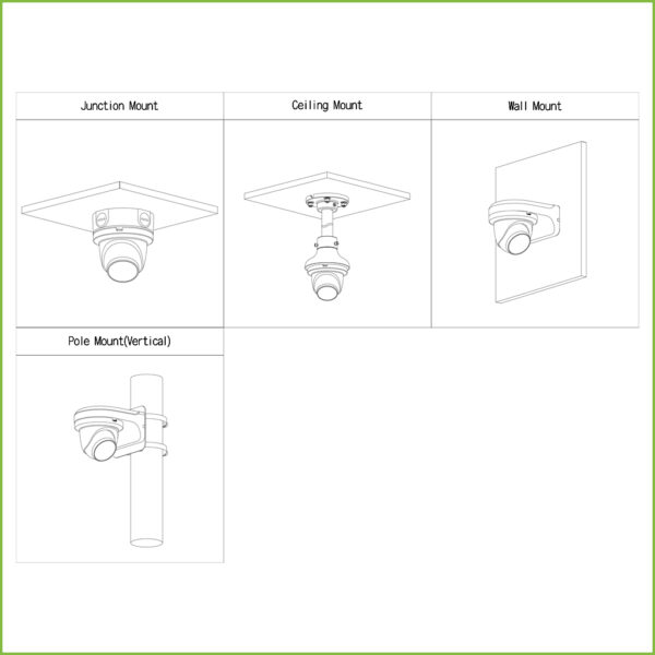 MiniDomo HDCVI 4EN1 2M 1080P WDR Starlight IR60m 2.8mm IP67 MIC Quick-to-install - Imagen 4