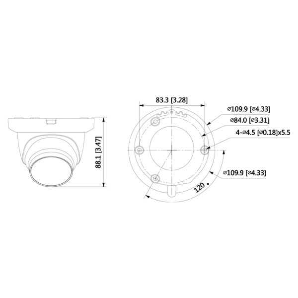 MiniDomo HDCVI 4EN1 5M DN DWDR IR30m 3.6mm IP67 Quick-to-install - Imagen 3