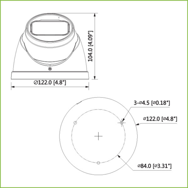 MiniDomo HDCVI 5M DN ICR DWDR IR60m 0Lux 2.7-12mm VFM IP67 - Imagen 3