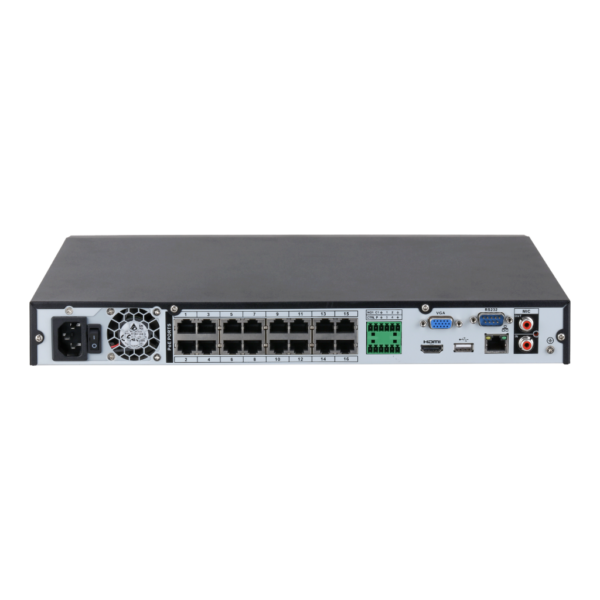 NVR 32ch 256Mbps H265 HDMI 16PoE 2HDD E/S AI - Imagen 3