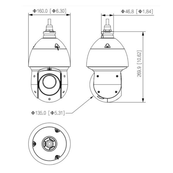 Domo PTZ HDCVI 2M 1080P DN WDR Starlight IR100m 25X 3D IP66 AUDIO E/S - Imagen 2