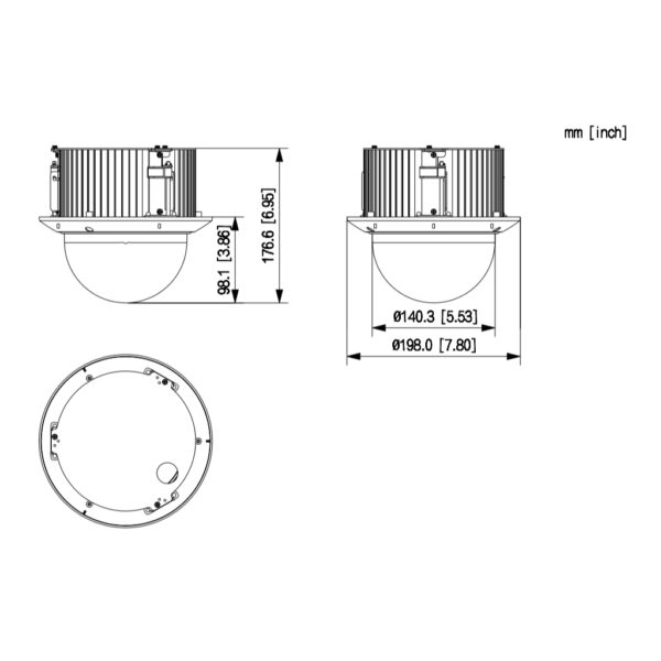Domo PTZ HDCVI 2M 1080P WDR Starlight 25X 3D IK10 Inserción AUDIO E/S - Imagen 2