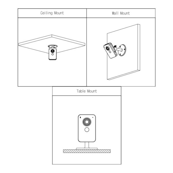C4K-P - Cubo PT IP H265 4MP DN IR30m 2.8mm Audio SD 12V E/S MIC/Altavoz PoE WiFi AI - Imagen 3