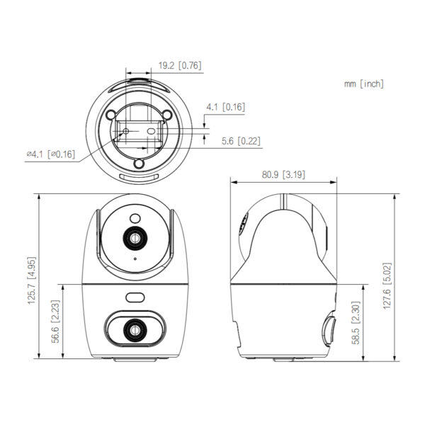 Cubo PT IP DUAL-LENS H265 5M+5M DN LED30m/IR30m 3.6mm SD 5V MIC/Altavoz WiFi - Imagen 5