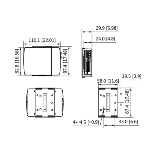 Minicámara IP H265 Pinhole 4M DN WDR 2.8mm IVS AUDIO E/S + Unidad principal AI - Imagen 2