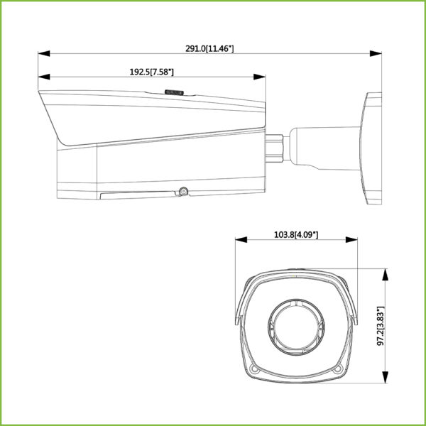 Cámara Térmica IP 400*300 35mm IP67 12V PoE AUDIO E/S - Imagen 2