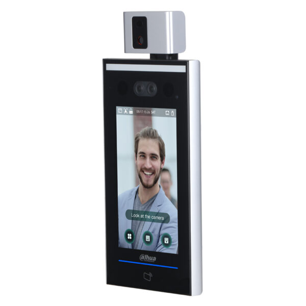 Lector Autónomo LCD táctil de Reconocimiento Facial+PIN+Tarjeta y Temperatura corporal - Imagen 2