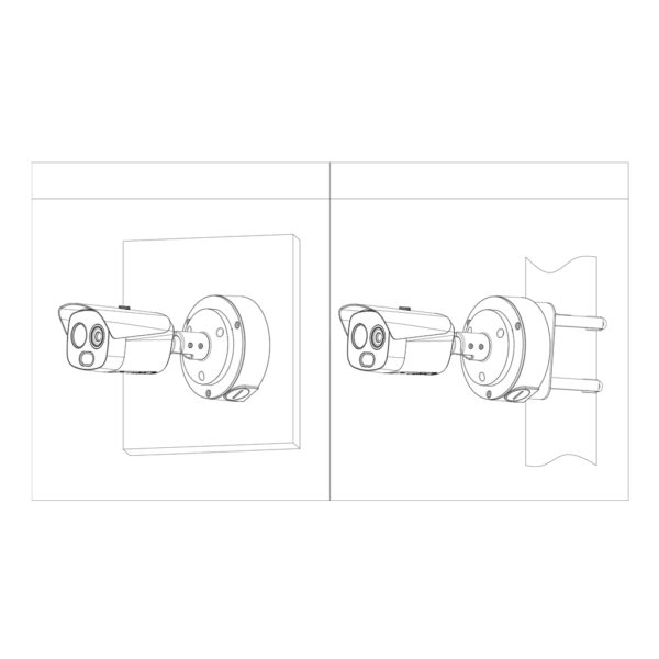Cámara Térmografica IP DUAL 256*192 7mm + 4M 8mm IP67 12V PoE AUDIO E/S - Imagen 5