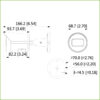Tubular IP H265 2M DN dWDR Starlight IVS 3DNR IR30m 2.8mm IP67 PoE - Imagen 2