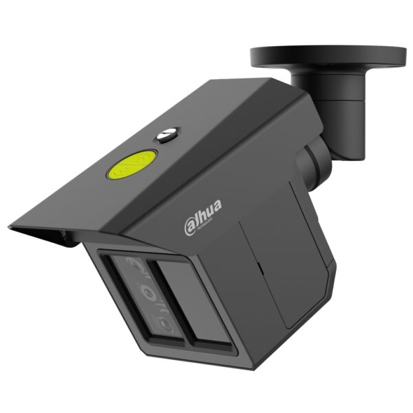 Tubular IP H265 3x2M TRIPLE-LENS 3.6/12/25mm para protección perimetral 8IR100m IP67 IK10 ePoE AUDIO MIC E/S AI. Color negro - Imagen 2