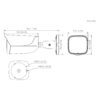 Tubular IP H265 4M WDR Starlight IR50m 3.6mm IP67 PoE SD AUDIO MIC E/S AI - Imagen 2