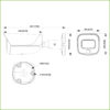 Tubular IP H265 5M FULL COLOR WDR IVS SMD LED30m 3.6mm IP67 PoE SD MIC AUDIO E/S AI - Imagen 2