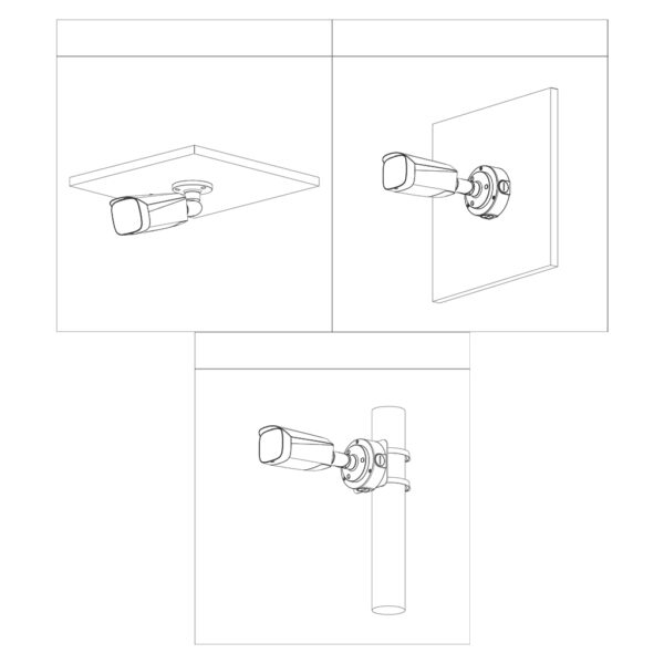 Tubular IP TiOC 3.0 H265 5M WDR Iluminación Dual LED30m/IR30m 2.8mm IP67 PoE MIC AUDIO E/S AI - Imagen 3