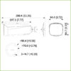 Tubular IP TiOC H265 5M WDR IVS SMD Iluminación 40m 3.6mm IP67 PoE MIC AUDIO E/S AI - Imagen 4