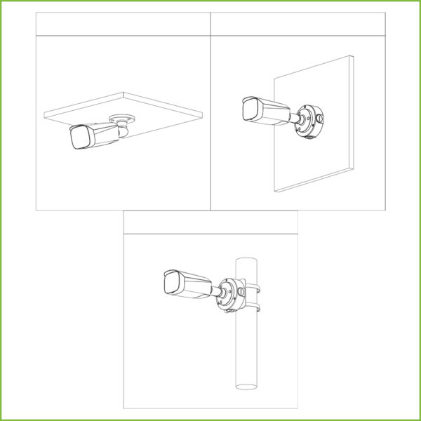 Tubular IP TiOC H265 5M WDR IVS SMD Iluminación 40m 3.6mm IP67 PoE MIC AUDIO E/S AI - Imagen 5