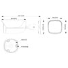 Tubular IP H265 8M WDR Starlight IR30m 3.6mm IP67 PoE SD AUDIO MIC E/S AI - Imagen 3