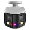 Tubular IP H265 2x4M TiOC 2.0 DUAL-LENS SPLICING WDR140dB LED20m/IR25m 2.8mm IP67 PoE SD AUDIO MIC E/S AI - Imagen 3