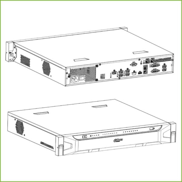 Decoder IP para 6 Monitores 6x HDMI 16ch@1080P 4ch@4K H.265 2HDMI 2DVI E/S - Imagen 4