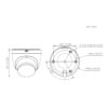 Domo IP H265 2M Iluminación Dual LED30m/IR30m 2.8mm IP67 AUDIO MIC WiFi AI - Imagen 2