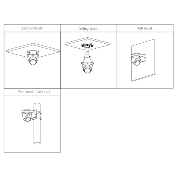 Domo IP H265 2M FULL COLOR 2xLED30m 2.8mm IP67 MIC WiFi AI - Imagen 3