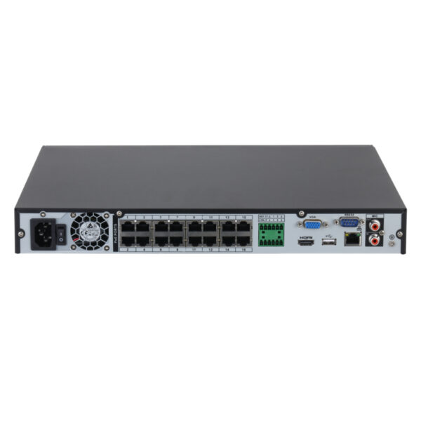 NVR 16ch 160Mbps 4K H265 HDMI 16PoE 2HDD E/S - Imagen 3