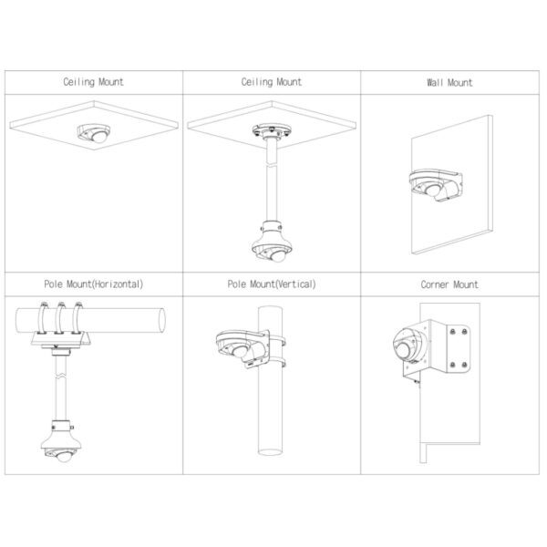 Domo IP H265 2M FULL COLOR WDR Iluminación Dual LED30m/IR30m 2.8mm IK10 IP67 PoE MIC AUDIO E/S AI - Imagen 3