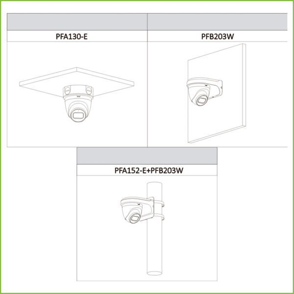 MiniDomo IP H265 2M DN SMART Starlight IVS IR30m 2.8mm IP67 PoE SD MIC color negro - Imagen 4