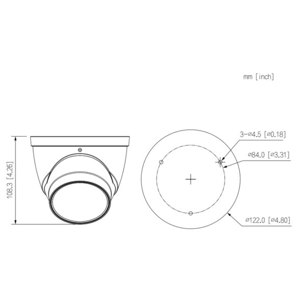 MiniDomo IP H265 2M DN WDR 3DNR Starlight IR40m 2.7-13.5VFM IP67 PoE SD MIC AI - Imagen 2