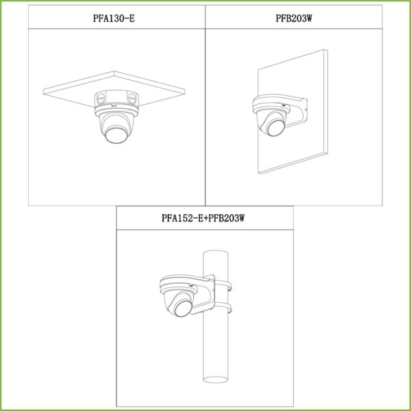MiniDomo IP H265 AI 2M DN SMART WDR Starlight IVS SMD IR50m 2.8mm IP67 PoE SD MIC - Imagen 3