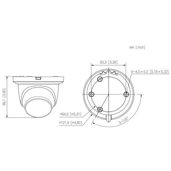 MiniDomo IP H265 2M FULL COLOR WDR LED30m 2.8mm IP67 PoE SD MIC AI - Imagen 2