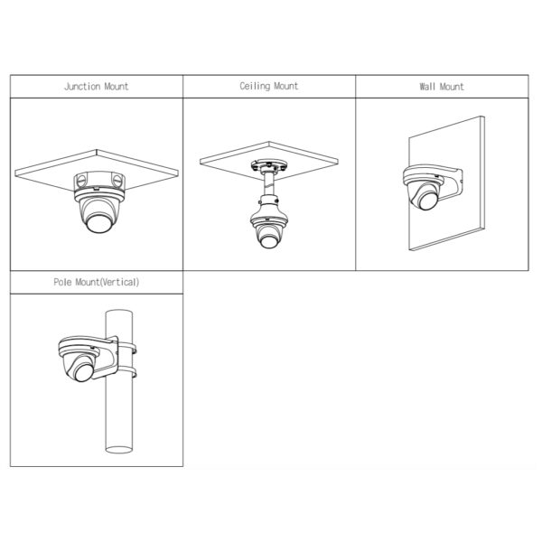 MiniDomo IP H265 2M FULL COLOR WDR LED30m 2.8mm IP67 PoE SD MIC AI - Imagen 3