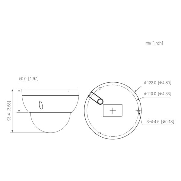 Domo IP H265 4M WDR Starlight IR40m 2.7-13.5VFM IP67 IK10 PoE MIC AI - Imagen 2