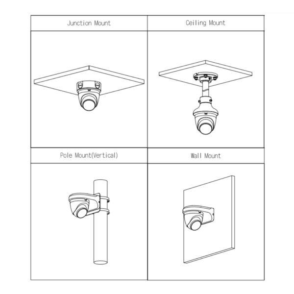 MiniDomo IP H265 4M FULL COLOR WDR LED30m 2.8mm IP67 PoE SD MIC AI - Imagen 4