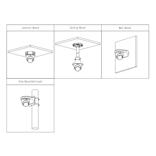 MiniDomo IP H265 4M WDR Starlight IR50m 2.8mm IP67 PoE MIC AI - Imagen 4