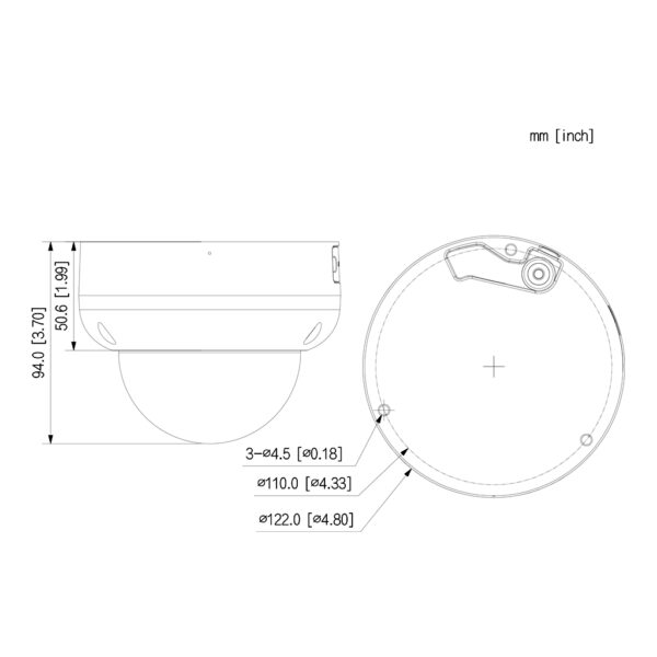 Domo IP H265 4M DN SMART WDR Starlight IVS SMD IR40m 2.7-13.5VFM IP67 IK10 PoE MIC AI - Imagen 3