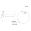 Domo IP Gran Angular H265 4M WDR Starlight IR15m 2.1mm IP67 IK10 PoE AUDIO MIC E/S AI - Imagen 2