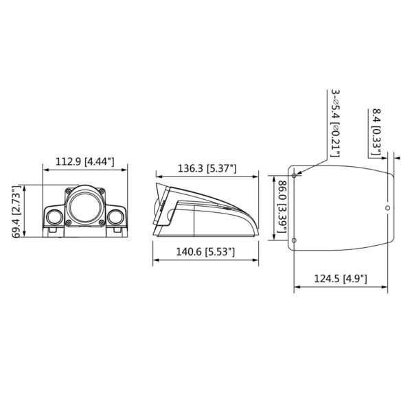 Cámara IP Móvil H265 4M WDR IR30m 3.6mm IK10 IP67 IP6K9K PoE AUDIO E/S - Imagen 2
