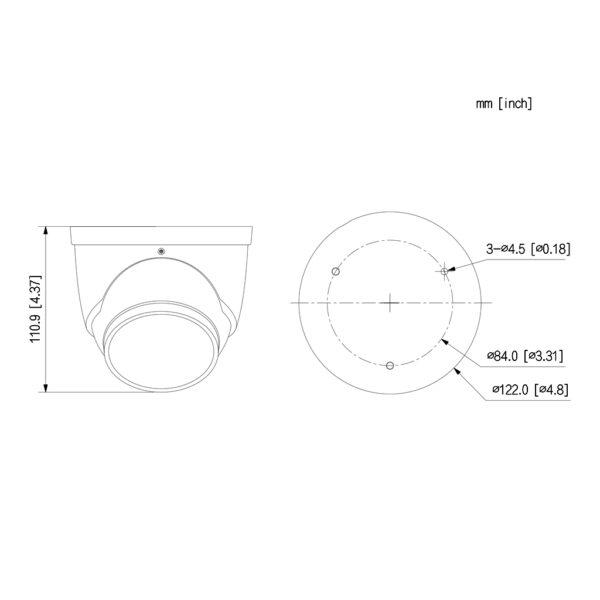 MiniDomo IP H265 4M DUAL-LENS FULL COLOR 2.0 dWDR Starlight IR50m/2LED 2.8mm IP67 ePoE AUDIO MIC E/S AI - Imagen 3
